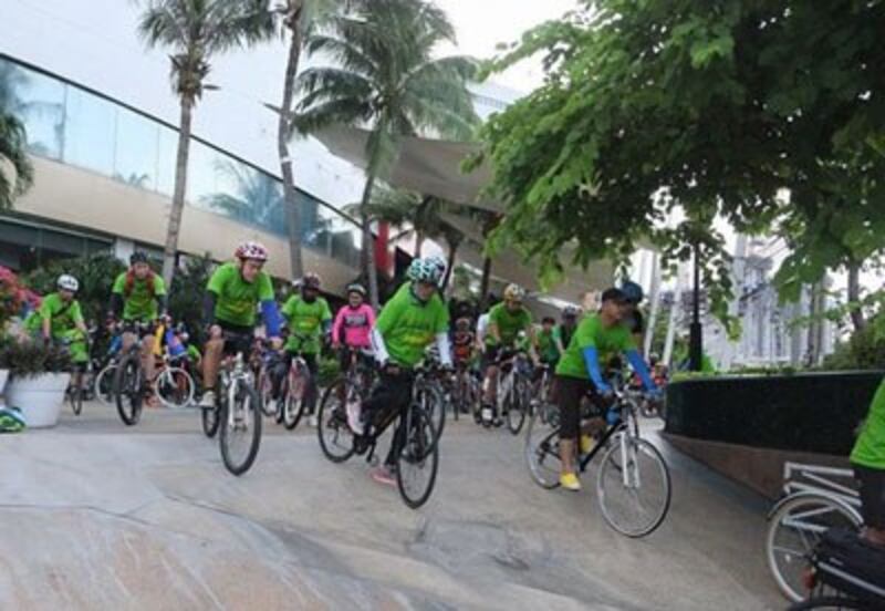“Ngày thế giới không xe hơi” tại Bangkok hôm ngày 21 tháng 9 năm 2014. FB BangkokCarFree.