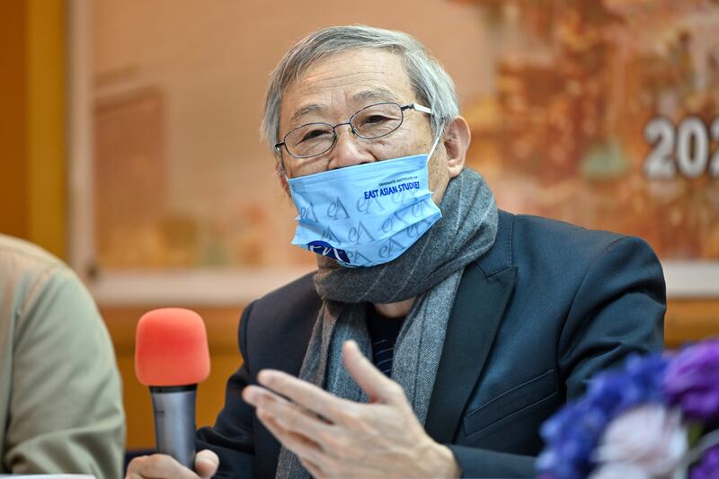 淡江大學榮譽教授趙春山：大陸面臨內外風險夾擊，中美關係處理，對於兩岸關係則求穩定。（鍾廣政 攝）