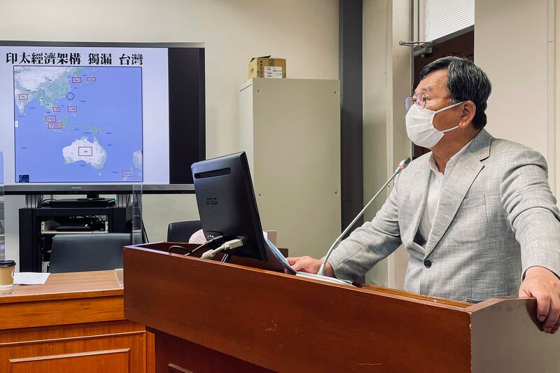 民進黨立委陳明文:經濟部應該表態爭取加入印太經濟架構第二輪名單。(陳明文提供)