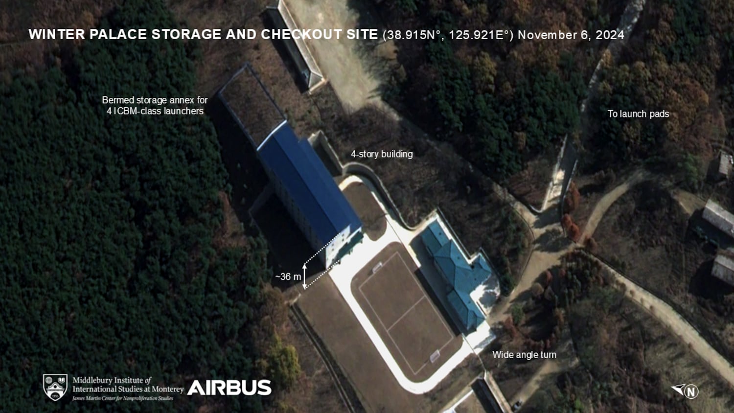 What is believed to be a new missile checkout and storage facility with a high-bay building and an annex suitable for storing ICBM launch vehicles.