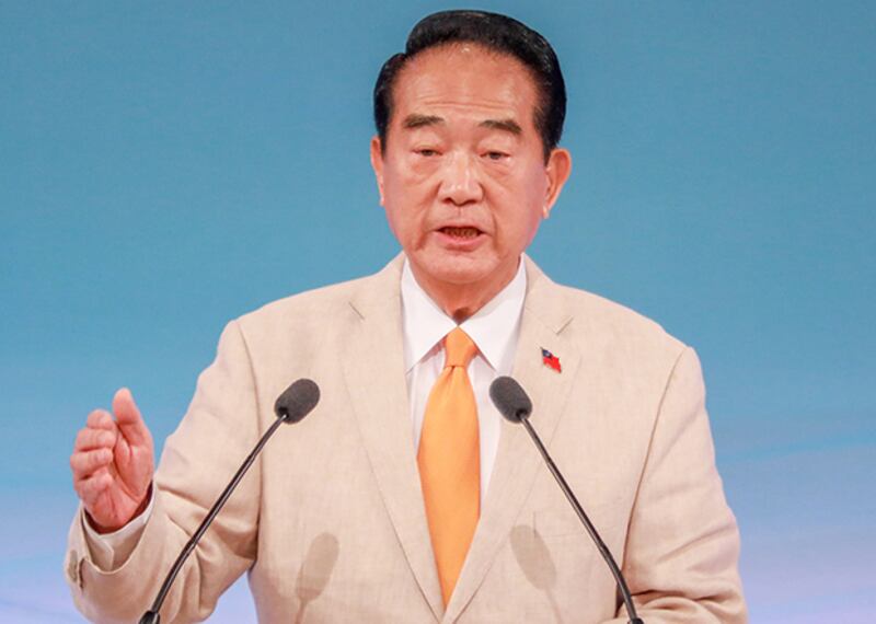 2019年12月29日,親民黨主席宋楚瑜:主張以對等分治、兩岸對話、和平發展來推動兩岸關係發展。(公共電視提供)
