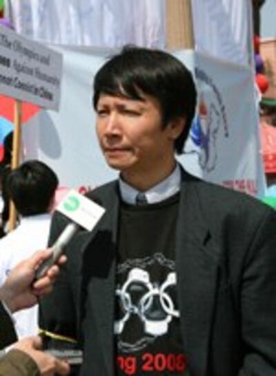 图片:潘晴在洛杉矶接受本台专访(RFA)