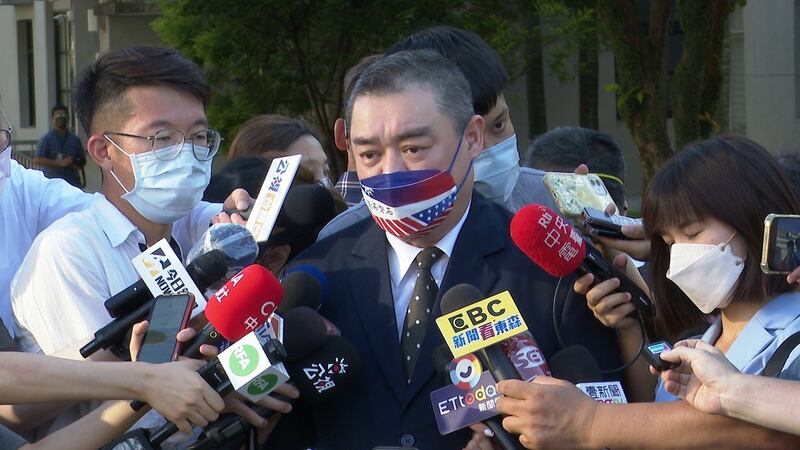 前六四天安门学运领袖吾尔开希，3日受邀与美国众议院议长佩洛西座谈。（记者李宗翰摄）