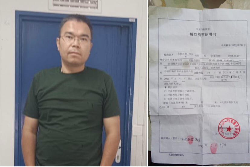 克依扎提·艾尔肯说,9日晚间已经离开斯洛文尼亚难民营,启程前往德国。