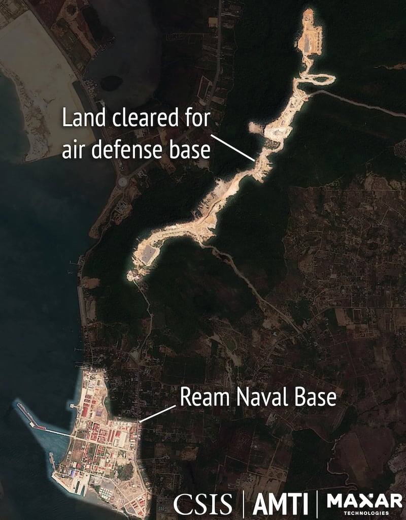 China is also involved in the development of the air defense facility.