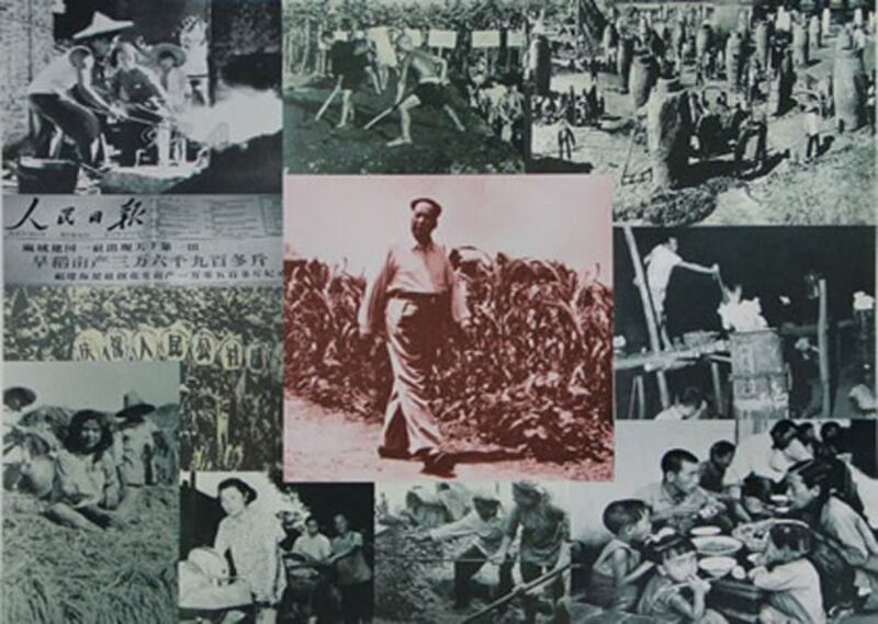 在1958年,毛泽东发动总路线,大跃进,人民公社三面红旗运动,结果造成了人类历史上最大的人为大饥荒,导致三千多万人非正常死亡。(资料图片)