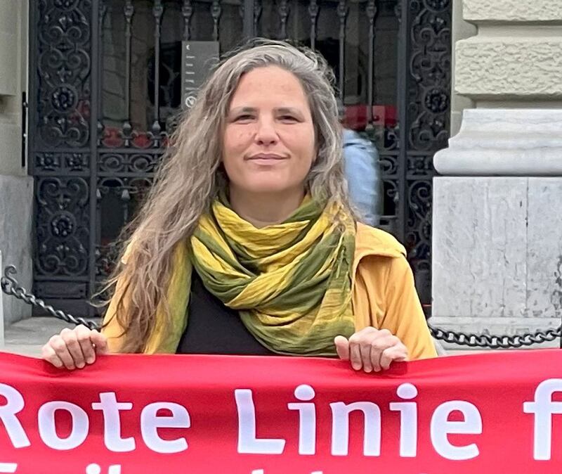 خەتەر ئاستىدىكى خەلقلەرنى قوغداش تەشكىلاتىنىڭ شىۋېتسارىيەدىكى مەسئۇلى ئاننا لەيسېڭ. 2024-يىلى 18-سېنتەبىر