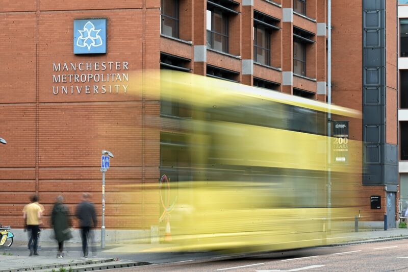 英國學生組織Hong Kong Student Alliance估計，未來兩三年每年將有至少1500名香港學生適齡及合資格升讀大學。圖為英國曼徹斯特都會大學。（梁銘康攝）