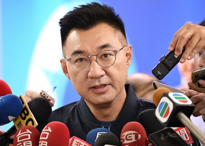 2020年9月30日,國民黨主席江啟臣:修憲門檻高,必須獲得全民高度共識才能通過。(鍾廣政 攝)