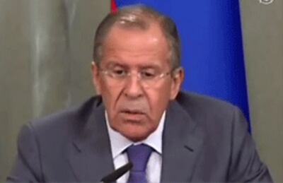 Ngoại trưởng Nga Sergei Lavrov, 17 tháng 9, 2013 - Screen caption 