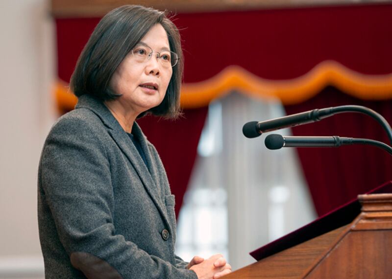 2020年2月19日，台灣總統蔡英文︰將制訂「防疫特別條例」協助產業渡過難關。（台灣總統府提供）