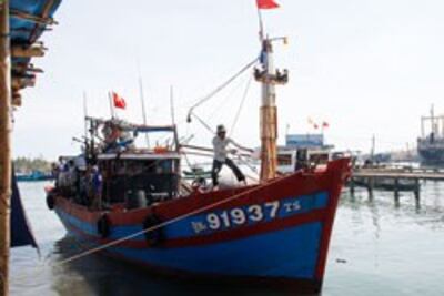 Tàu cá ngư dân Lý Sơn, Quảng Ngãi. RFA photo