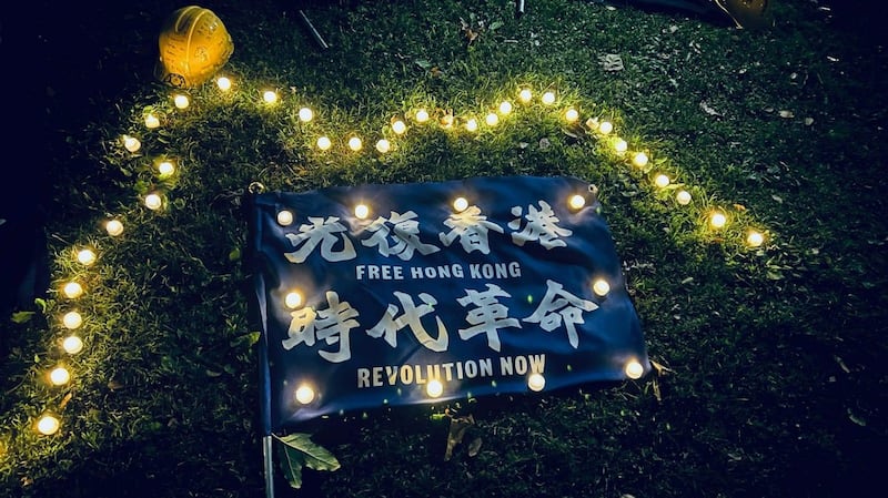巴恩斯公园内对话活动的情形。(查尔斯·林提供)