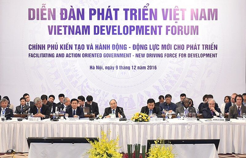 Diễn Đàn Phát Triển Việt Nam VDF ở Hà Nội sáng thứ Sáu ngày 9 tháng 12 năm 2016.
