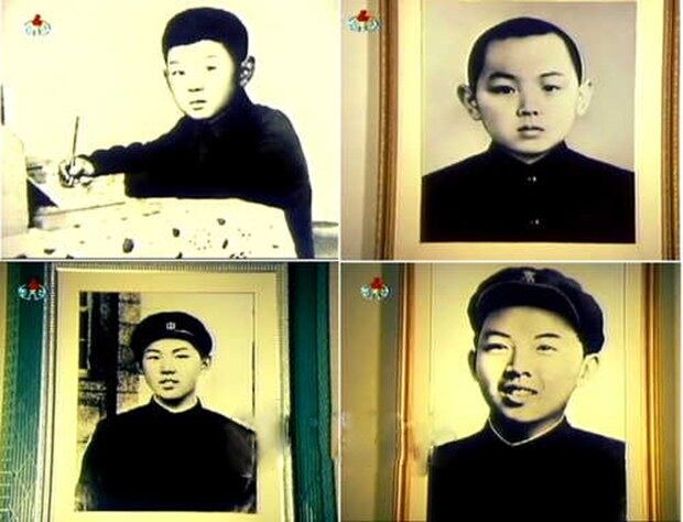 북한 중앙TV는 지난 2005년 기록영화 '조선을 위하여 배우자'에서 김정일의 유치원부터 인민학교(평양 제4인민학교),중학교(평양 제1중,54년9월1일),고등학교( 평양남산고급중,60년7월15일)시절 교복입은 모습을 방영했다.