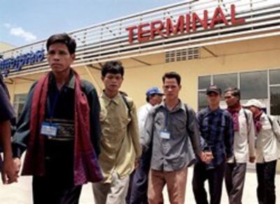 Một nhóm dân tộc thiểu số người Thượng đả phải trốn sang Campuchia