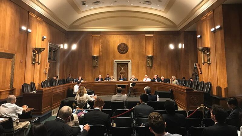 美国国会下属“美中经济与安全审查委员会”2019年9月4日听证会现场（记者王允摄影）