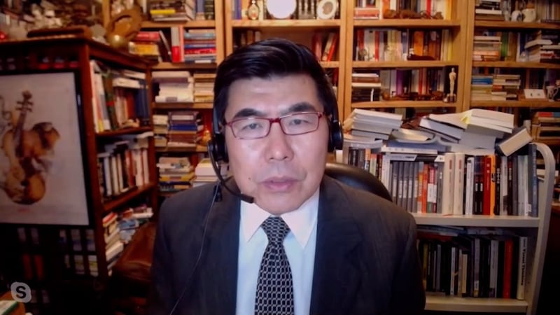美国纽约城市大学教授夏明。(RFA)