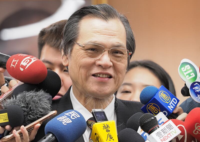2019年12月27日,台灣陸委會主委陳明通︰「反滲透法」不是針對台灣人,而是針對中國滲透行為。(鍾廣政攝)