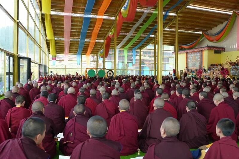 Devotees at Tulku Hungkar Dorje’s teachings in July 2024.