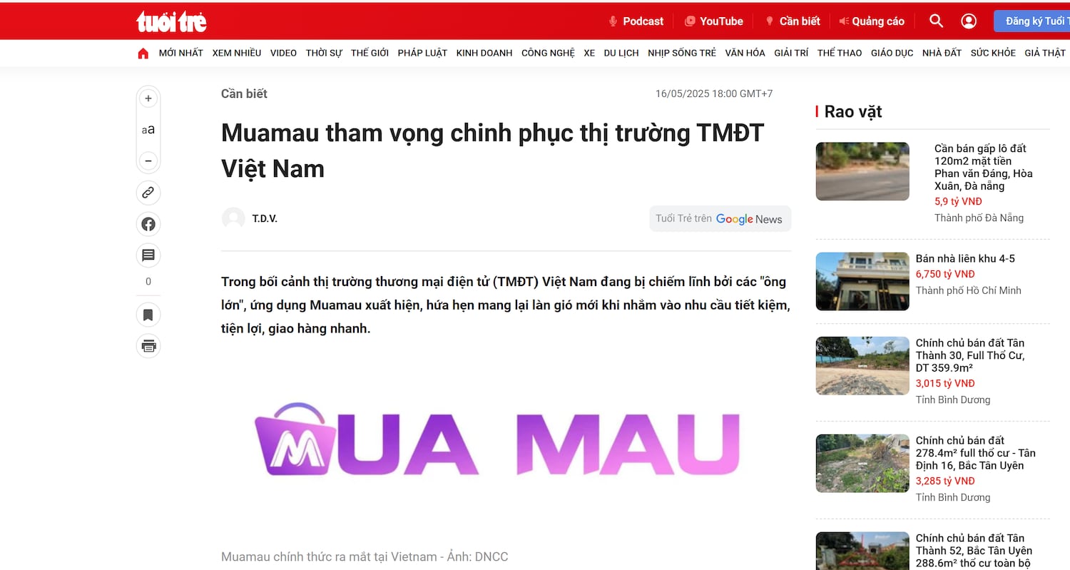 Hàng nghìn người kêu cứu vì liên quan đến sàn thương mại điện tử Muamau