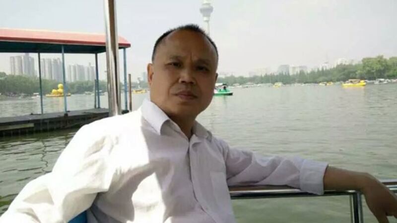 File photo of lawyer Yu Wensheng, who had taken up politically sensitive human rights cases and was taken away from his Beijing home by around a dozen police officers on Jan. 19, 2017.