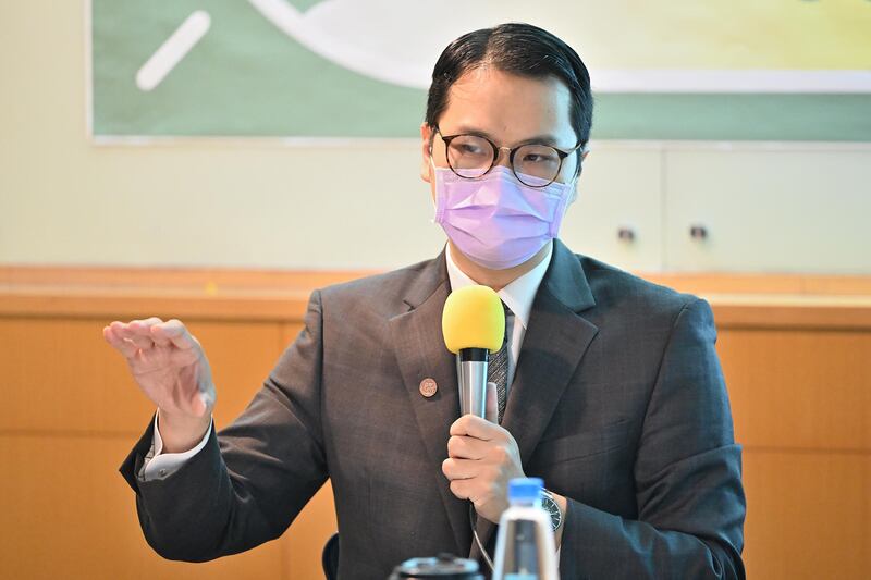 淡江大學助理教授馬準威：2024年前兩岸大好或大壞都不容易。（鍾廣政攝）