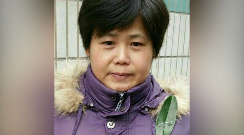 赵安秀（图）原定到监狱迎接丈夫薛仁义，当局却临时变卦。（赵安秀提供/推特图片）