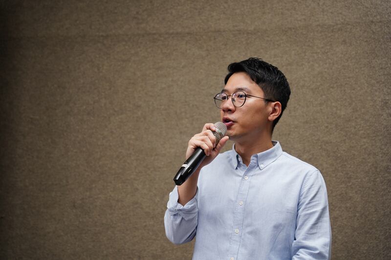 即使流亡，前香港眾志創黨主席羅冠聰認為自己是幸運的一群。（淳音攝）