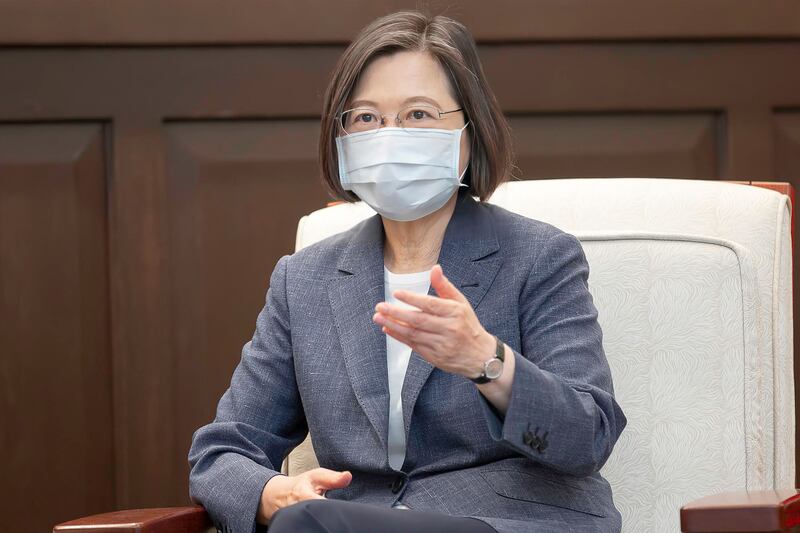 總統蔡英文：台灣位處於威權主義擴張的最前線，將不斷強化國防自主能力。（總統府提供）