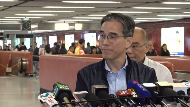 资料图片：港铁车务总监刘天成。（脸书视频截图）