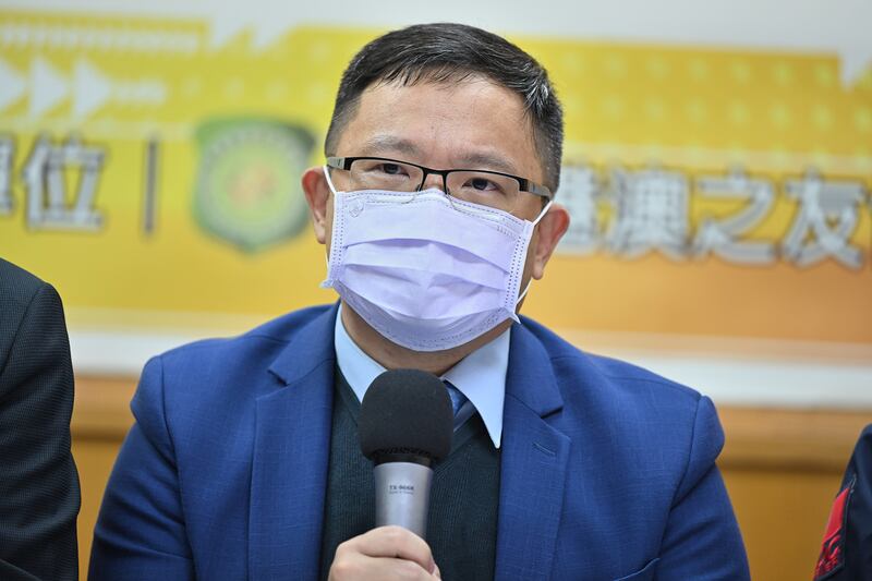 2021年12月21日，文化大學政治研究所助理教授蕭督圜：泛民支持者以不投票杯葛立法會選舉。（鍾廣政 攝）