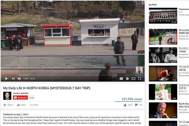 ‘북한에서의 나날: 신비한 7일 간의 여행(My Daily Life in North Korea(Mysterious 7 Day Trip)’이라는 제목의 15분짜리 동영상