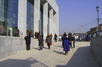 图片:新落成的最高法院人民来访接待室和高等法院申诉立案大厅(博讯新闻网)