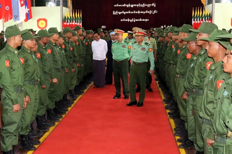 The opening ceremony for Military Service Training Batch No. 26, held at a training school under the Eastern Command on June 29, 2026.