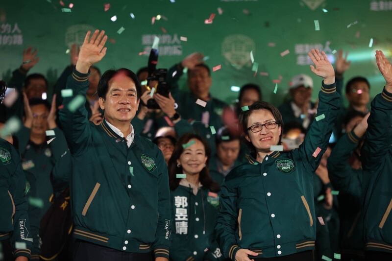 民進黨賴蕭配以558萬票當選正、副總統。（民進黨提供）