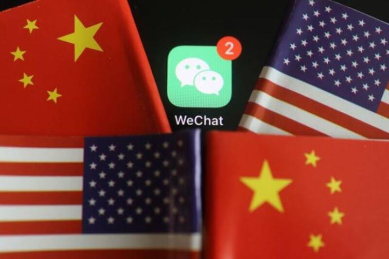 美国禁微信 (路透社)