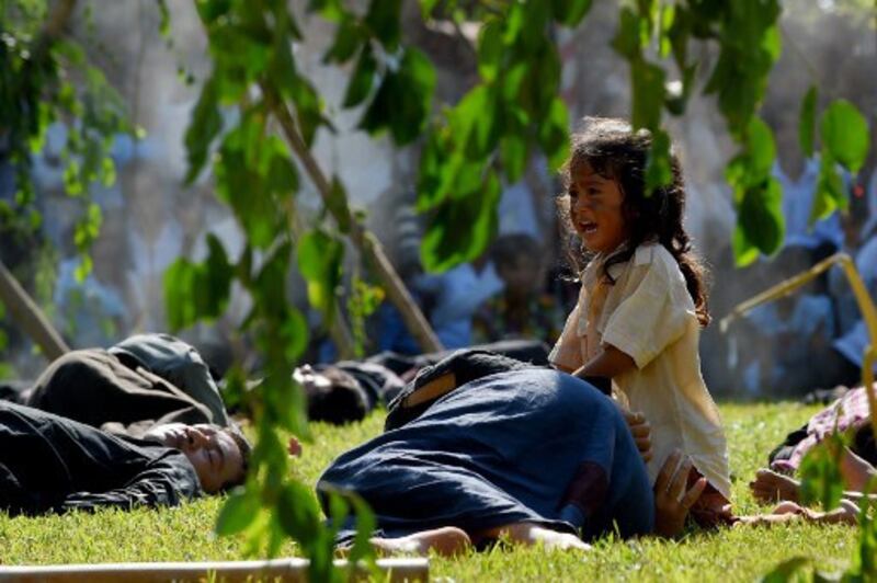 Một vở diễn tưởng niệm 40 năm ngày thoát khỏi Khmer Đỏ ở Campuchia. Ảnh chụp hôm 20/5/2019.