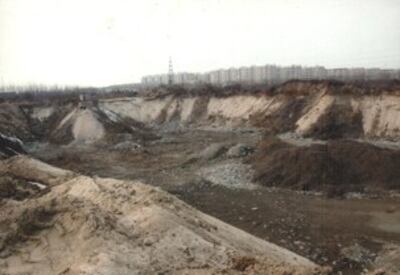 图片：挖沙破坏的18亩农田（西安村民提供）