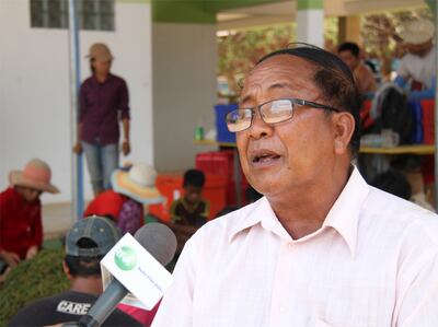 ប្រធាន​សមាគម​លើក​កម្ពស់​ម្រេច​កំពត លោក ងួន ឡាយ ផ្ដល់​បទសម្ភាសន៍​កាល​ពី​ថ្ងៃ​ទី​២៨ ខែ​មេសា ឆ្នាំ​២០១៦។ RFA/Chuop Sereyroth