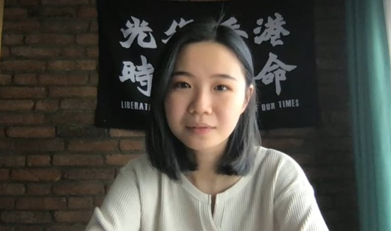 鄺頌晴在德國接受本台訪問。(影片截圖)