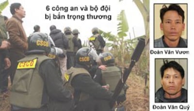Hai anh Đoàn Văn Vươn và Đoàn Văn Quý.
