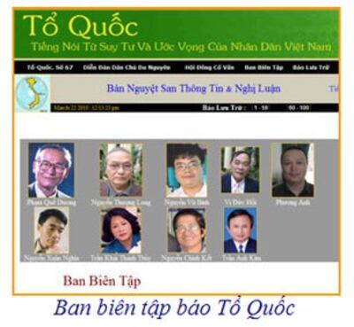 Ban biên tập báo Tổ Quốc 