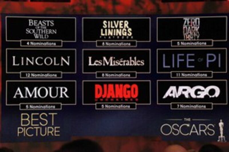 图片:《少年派的奇幻漂流》(Life of Pi)获奥斯卡最佳影片等11项提名。 (记者萧融摄)