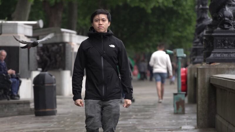 曾經積極參與社會運動的年青人，紛紛消失於香港政壇，前學聯成員羅卓堯考慮人身安全，現在身處英國，他接受本台訪問說，「因社會氣氛愈來愈沉，變得比較消極，決定離開香港」。（韋平 攝）