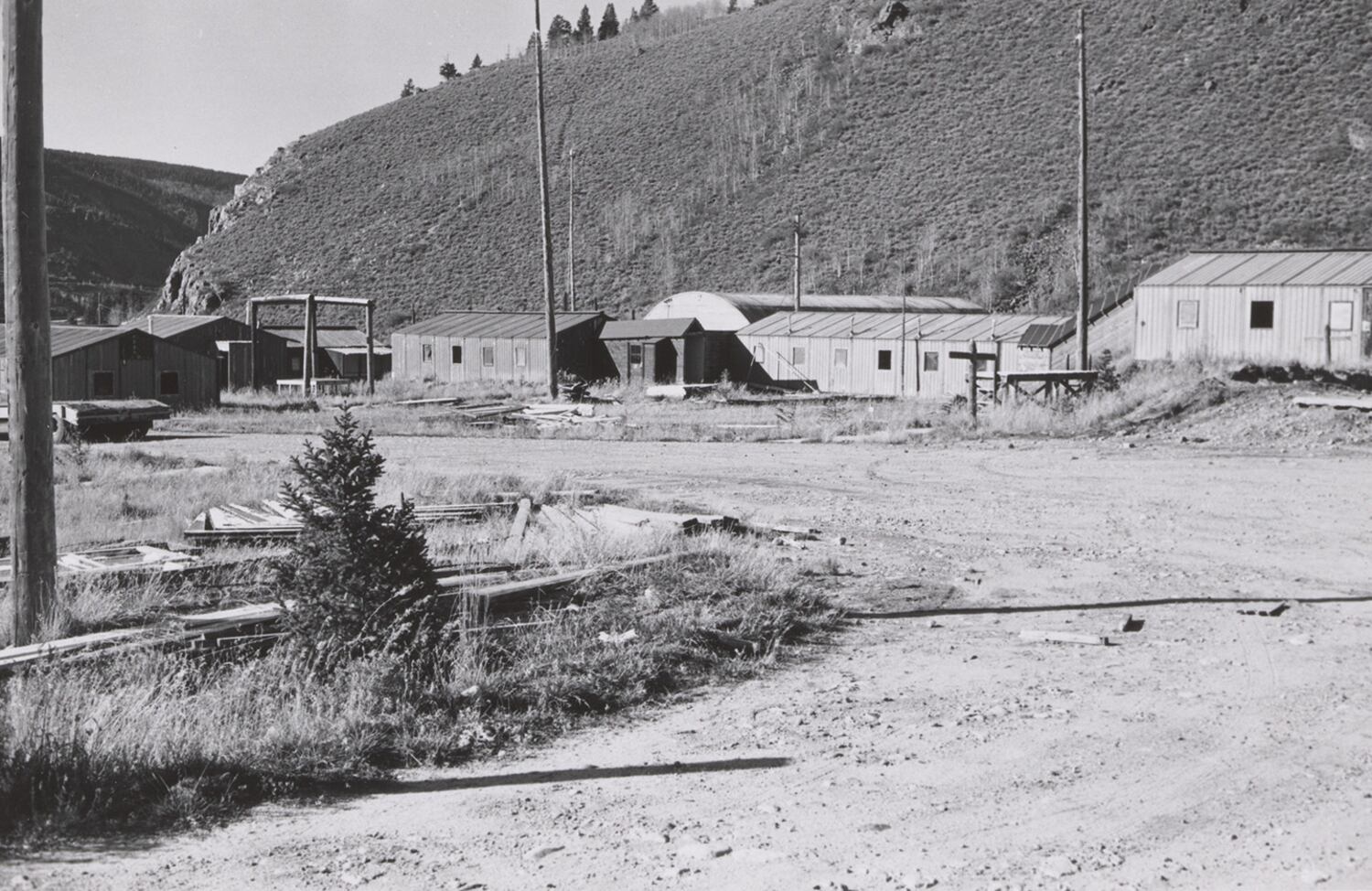 Camp Hale had had four classrooms, a recreation room, staff barracks, a gym and a mess hall, among its amenities.