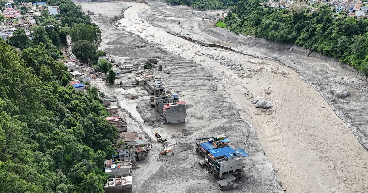 Satellite imagery shows extensive damage from Nepal-Tibet border floods