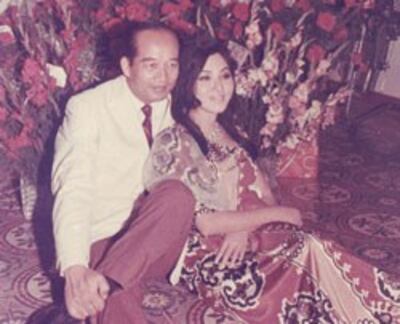 Nghệ sĩ Thẩm Thúy Hằng cùng chồng là TS Nguyễn Xuân Oánh. File photo.