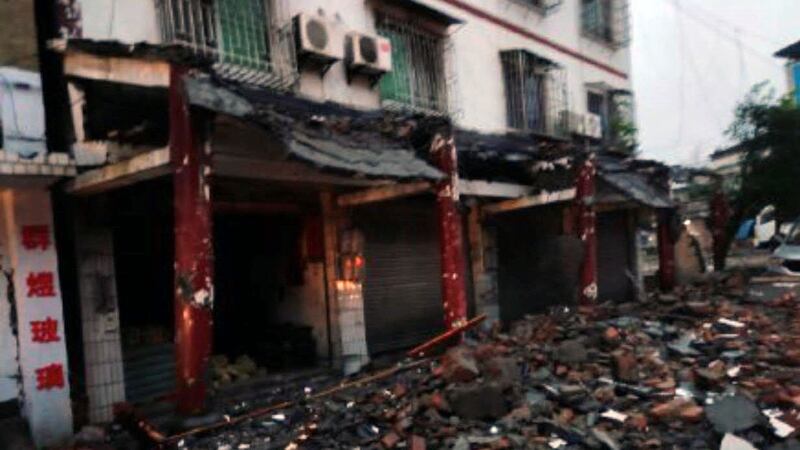 四川泸县6级地震造成3死近百人受伤,一百多间房屋损坏。(网络图片)