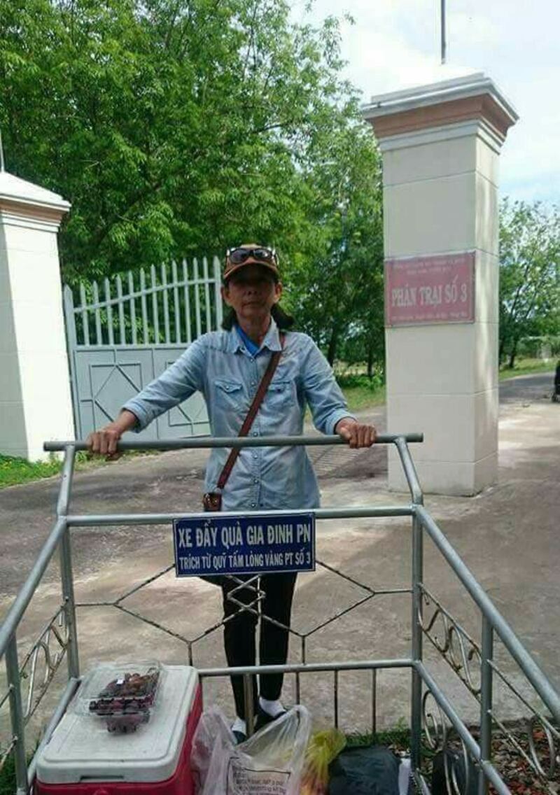 Bà Nguyễn Thị Kim Liên, mẹ của tù nhân lương tâm Đinh Nguyên Kha.